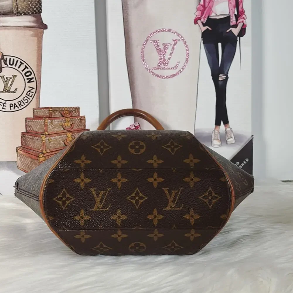 AUTHENTIC LOUIS VUITTON ELLIPSE PM HANDBAG MONOGRAM TH0033 - Picture 7 of 13